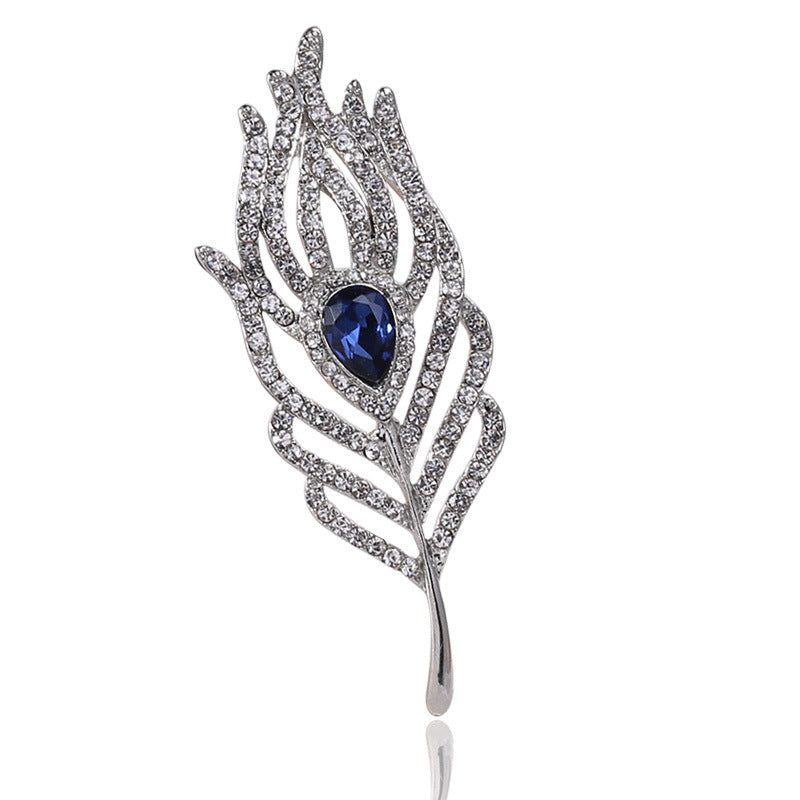 Pendant Feather Brooch Dual-purpose Pin Brooch