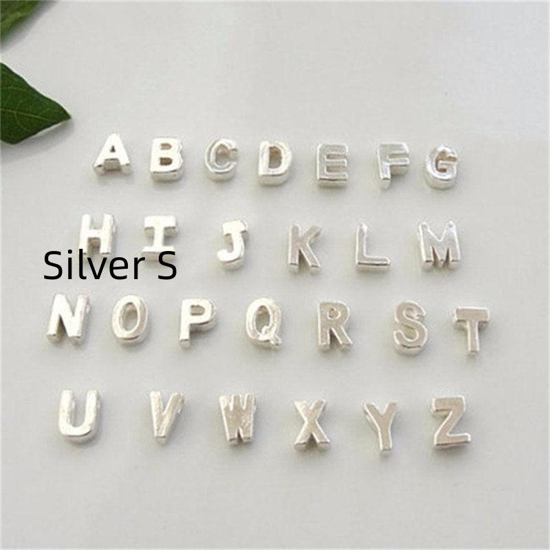 Gold Plated Peach Heart and Initials Letter Alphabate Statement Necklace for Woman