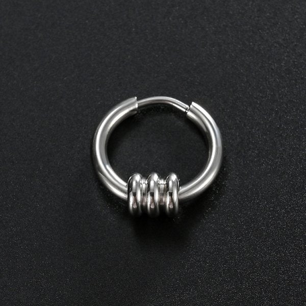 Stainless Steel Creative Hoop Earrings Women Triangular Earrings Fashion Jewelry Huggie Men