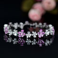 Zircon Cherry Blossom Fashion Banquet Bracelet