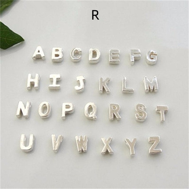 Gold Plated Peach Heart and Initials Letter Alphabate Statement Necklace for Woman