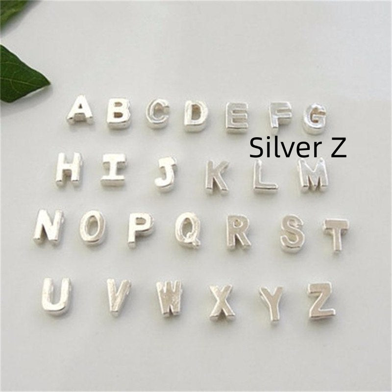 Gold Plated Peach Heart and Initials Letter Alphabate Statement Necklace for Woman