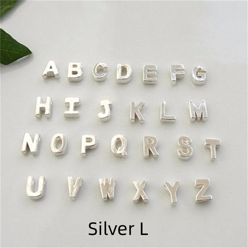 Gold Plated Peach Heart and Initials Letter Alphabate Statement Necklace for Woman