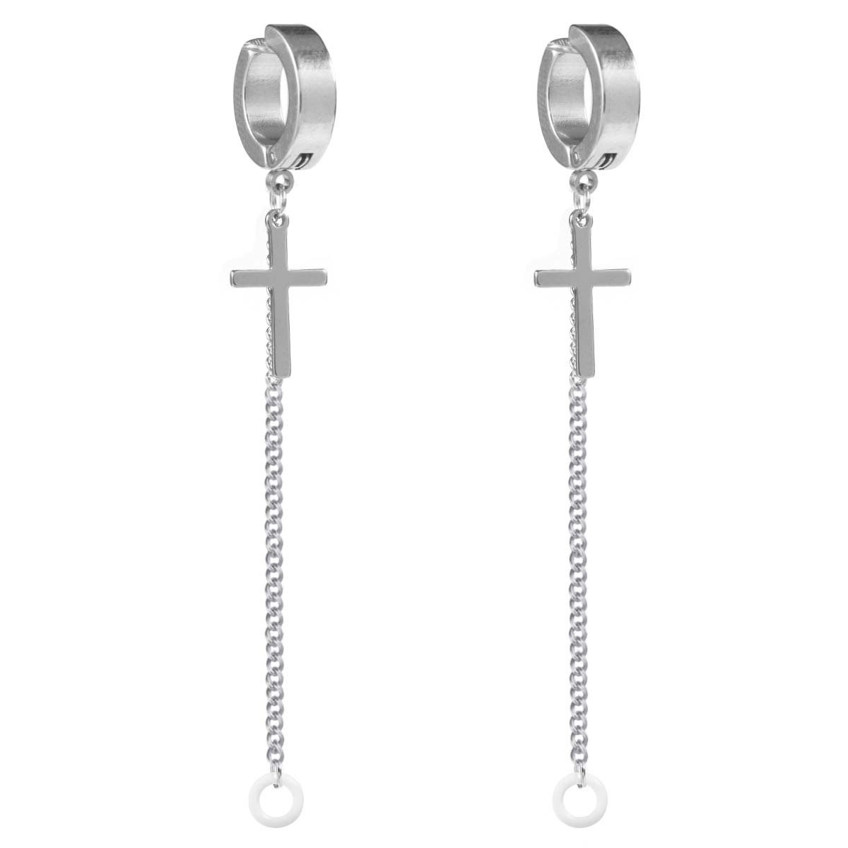 Stainless steel earring earphone clip