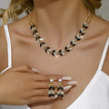 Women's Earrings And Necklace Two-Piece Set
