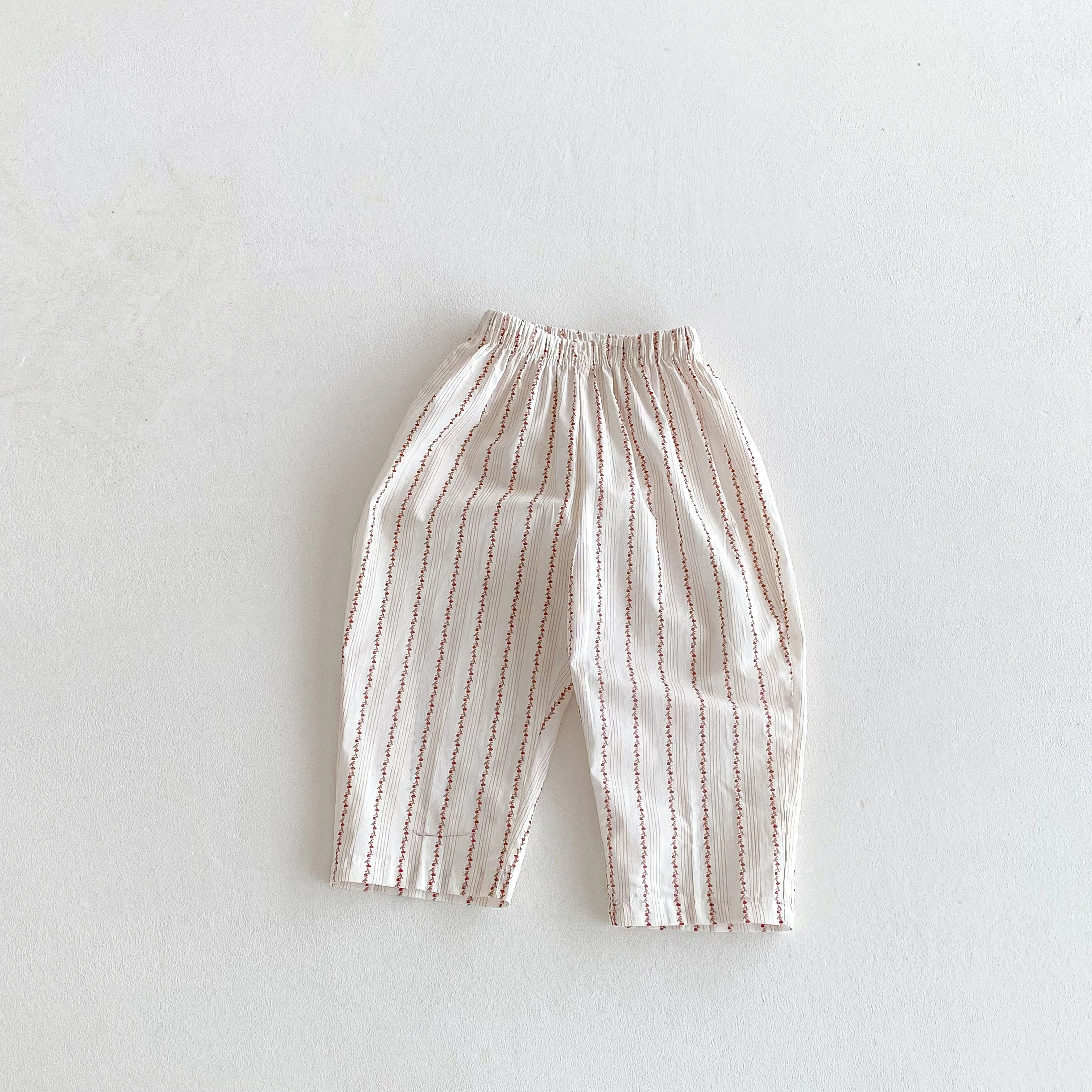 0-6Year Child Pants Cotton Thin Casual Sports Trousers Full Print Loose All-mtach Pants Boys Girls Baby Mosquito Resistant Pants