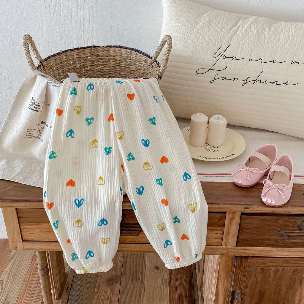 Baby Cotton Pants Toddlers Boys Pants Casual Harem Pants Spring Summer New Cute Soft Clothes Fashion Loose Trousers For Girls