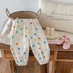 Baby Cotton Pants Toddlers Boys Pants Casual Harem Pants Spring Summer New Cute Soft Clothes Fashion Loose Trousers For Girls