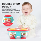 Children's Multifunctional Music Toy, Electronic Hand-played Drum, with Flashing Lights and Sound Effects, Accompany Baby's Grow