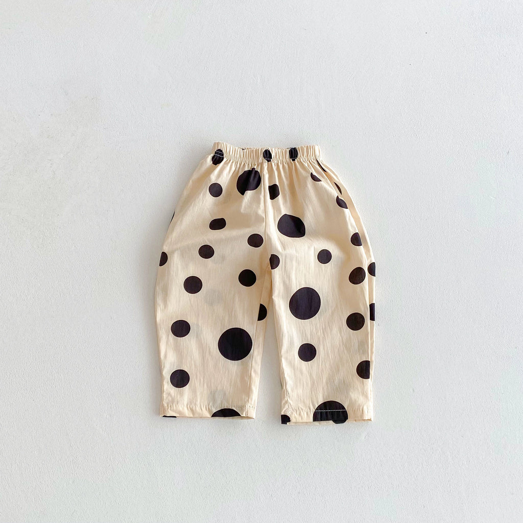 0-6Year Child Pants Cotton Thin Casual Sports Trousers Full Print Loose All-mtach Pants Boys Girls Baby Mosquito Resistant Pants