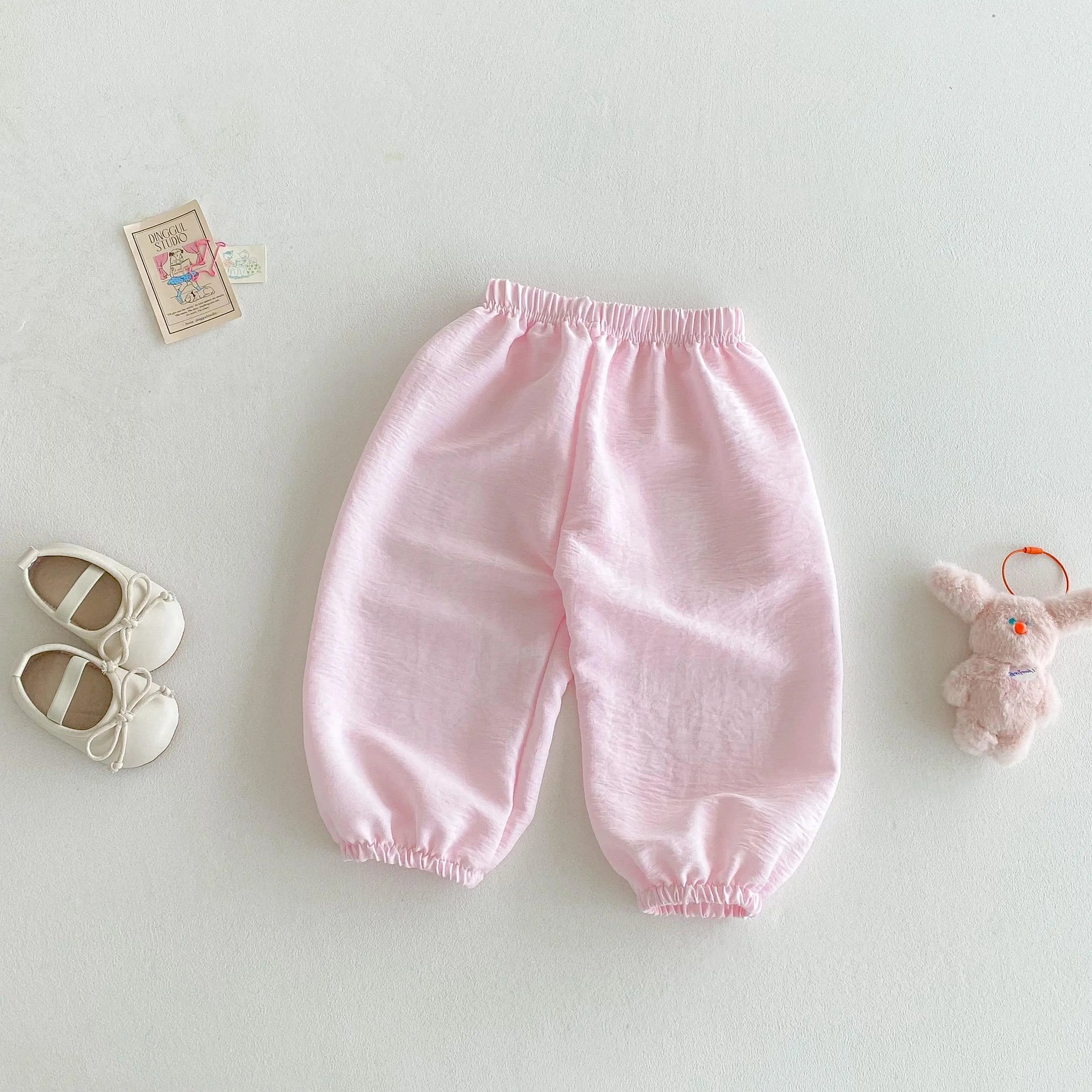 2025 Summer Mosquito Resistant Pants Fashion Casual Simple Trousers Baby Thin Loose Casual Pants Outdoor Wear Child Trousers