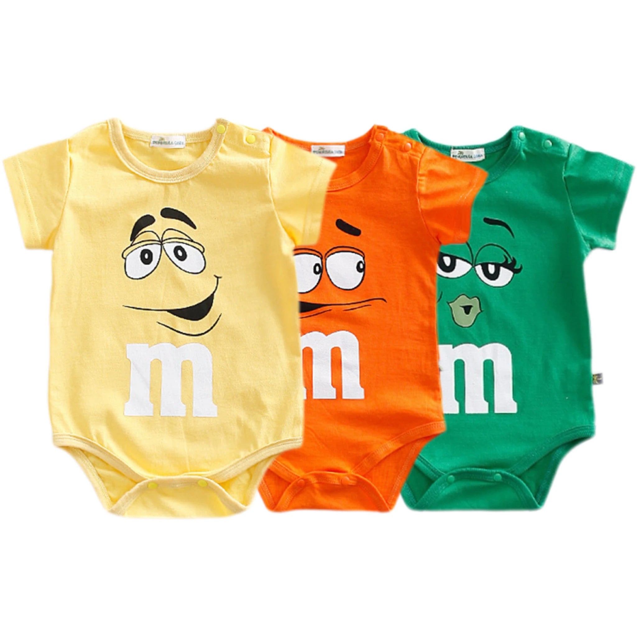 3pcs/Set Baby Clothing Short Sleeve Bodysuit Infant Boys Girls Cute Triangle Pants Onesie 0-2Age Infant Soft Thin Crawling Suit