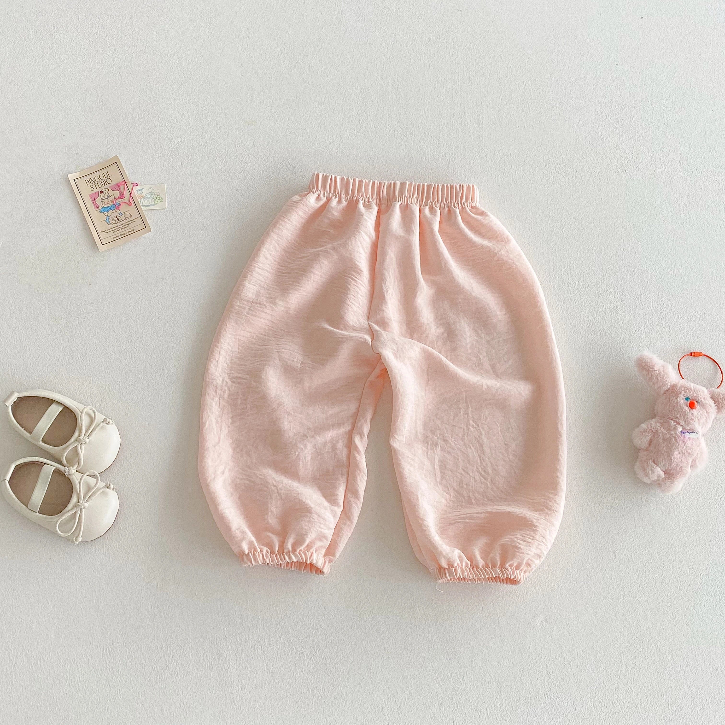 2025 Summer Mosquito Resistant Pants Fashion Casual Simple Trousers Baby Thin Loose Casual Pants Outdoor Wear Child Trousers