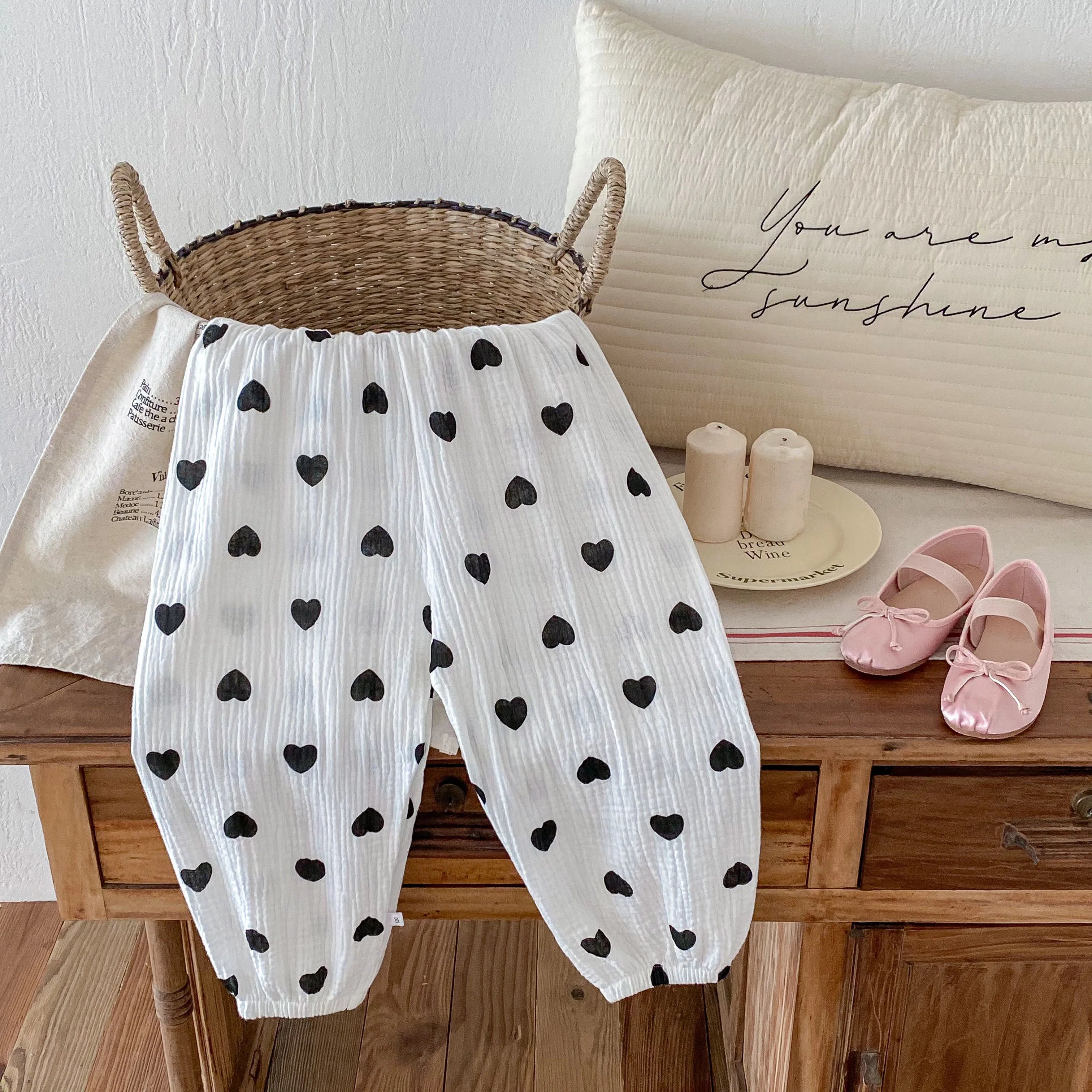 Baby Cotton Pants Toddlers Boys Pants Casual Harem Pants Spring Summer New Cute Soft Clothes Fashion Loose Trousers For Girls