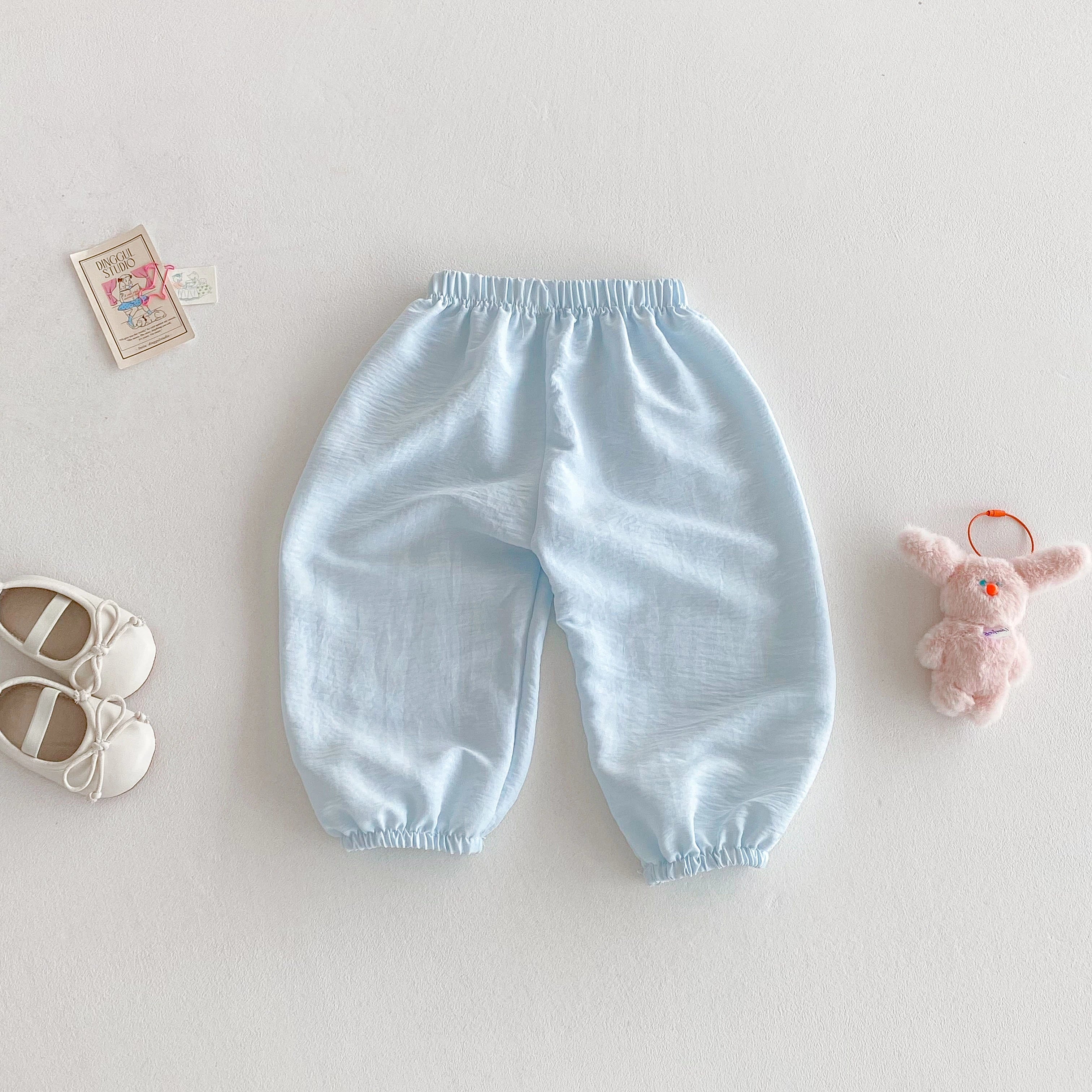 2025 Summer Mosquito Resistant Pants Fashion Casual Simple Trousers Baby Thin Loose Casual Pants Outdoor Wear Child Trousers