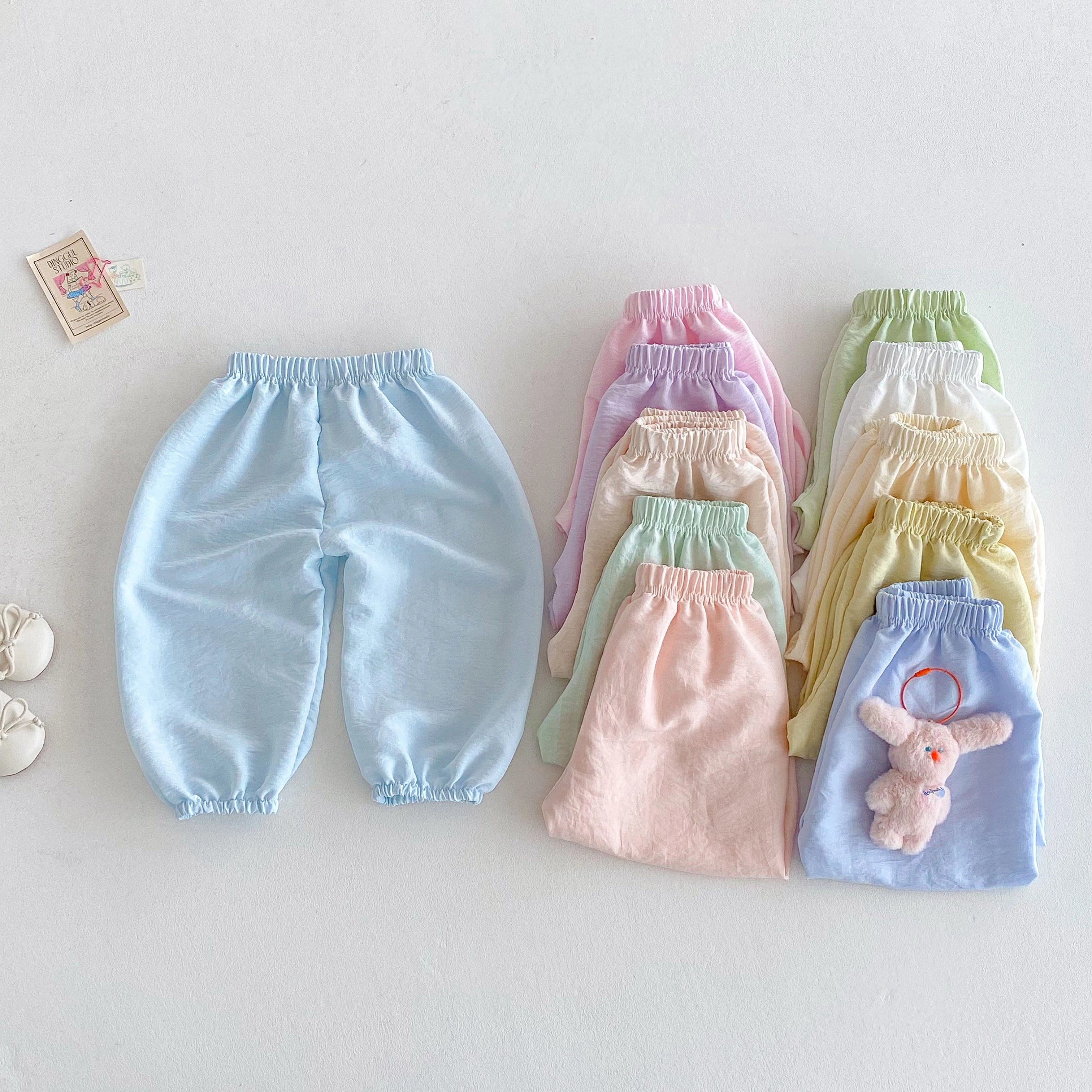 2025 Summer Mosquito Resistant Pants Fashion Casual Simple Trousers Baby Thin Loose Casual Pants Outdoor Wear Child Trousers