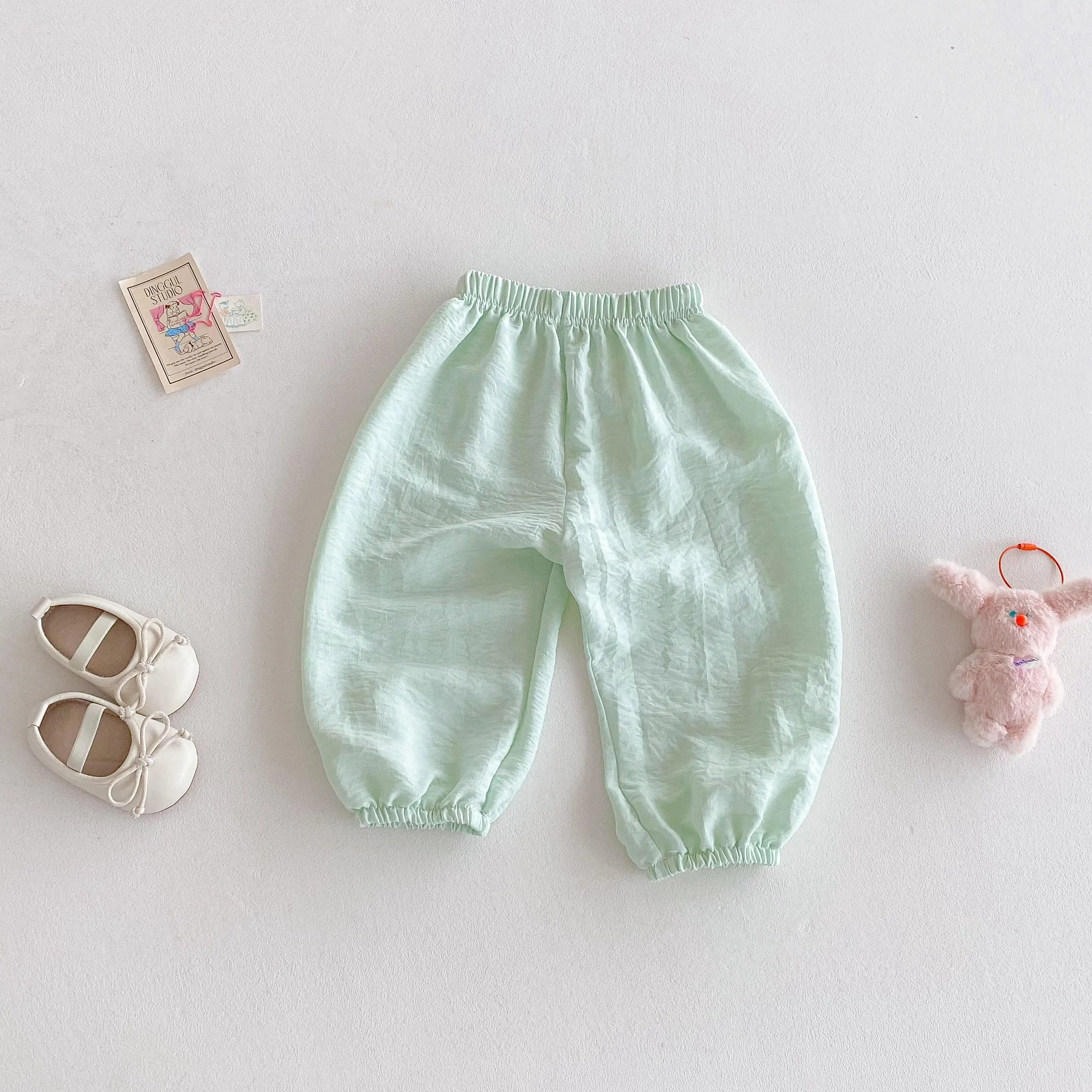 2025 Summer Mosquito Resistant Pants Fashion Casual Simple Trousers Baby Thin Loose Casual Pants Outdoor Wear Child Trousers