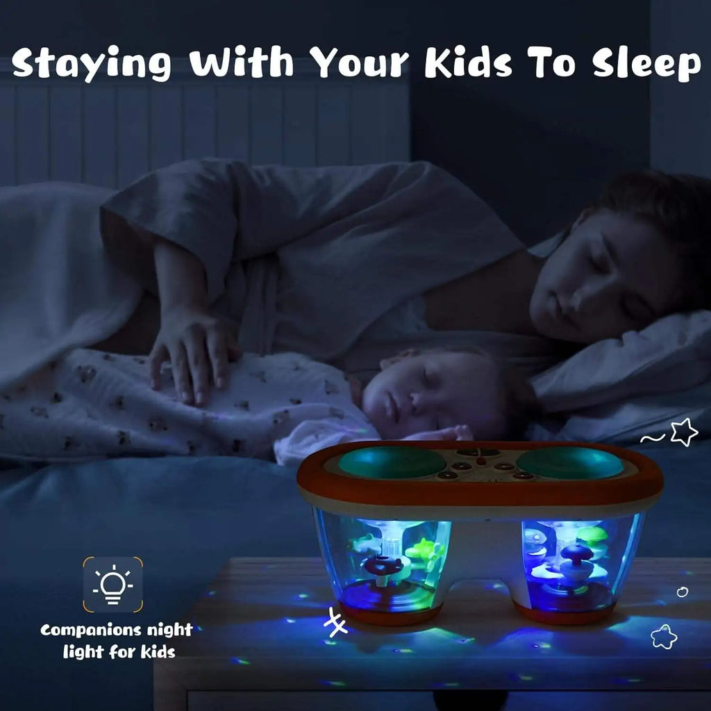 Children's Multifunctional Music Toy, Electronic Hand-played Drum, with Flashing Lights and Sound Effects, Accompany Baby's Grow