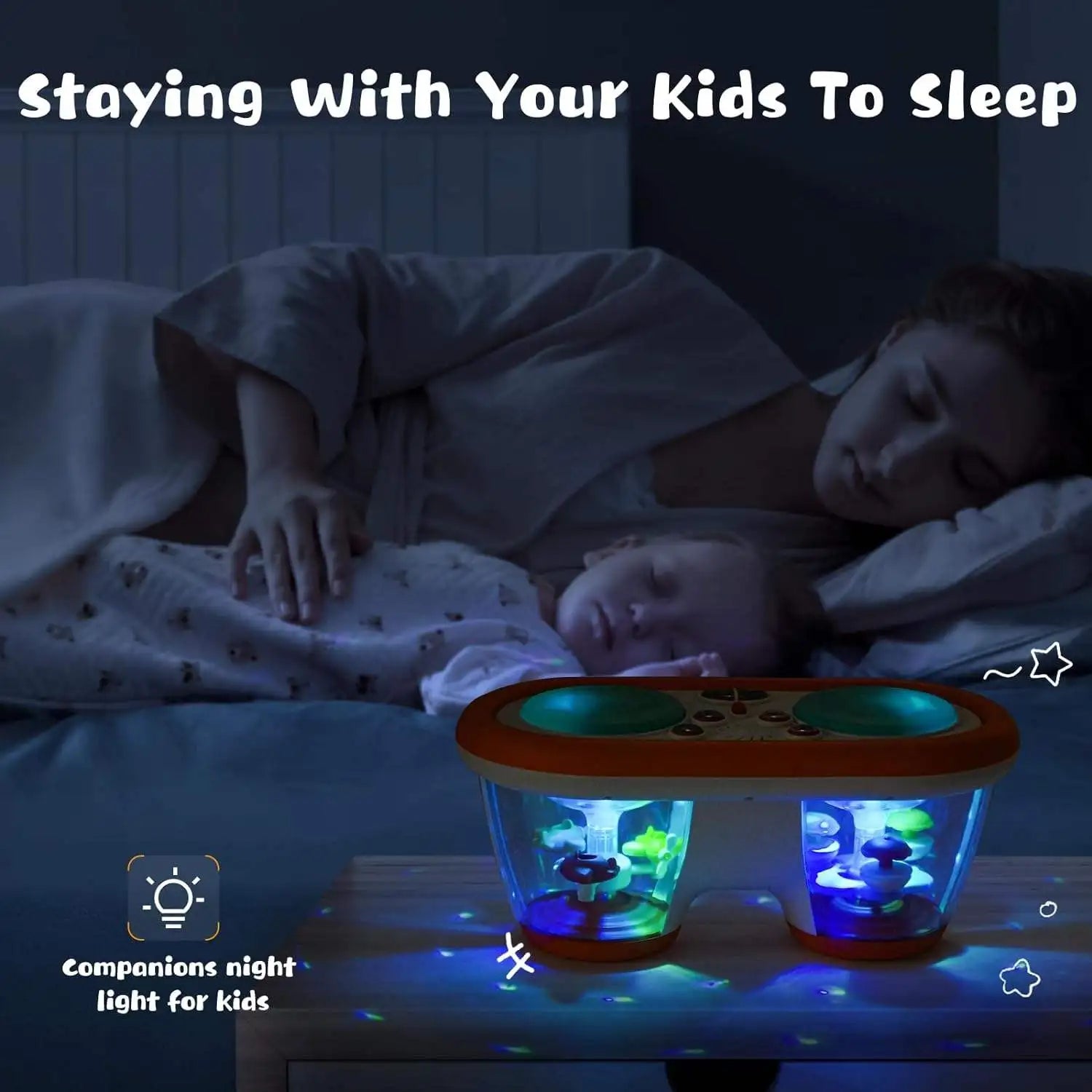 Children's Multifunctional Music Toy, Electronic Hand-played Drum, with Flashing Lights and Sound Effects, Accompany Baby's Grow
