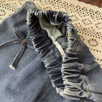 Girls Boys Pants Fashion Bow Loose Jeans 2025 Autumn New Korean Style Childrens Wide Leg Pants Casual Baby Clothing