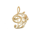 Stainless Steel Note Brooch For Suit Shirts