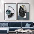 Abstract Geometric Canvas Painting Picture Home Decor Wall Poster | Orazek UK Ltd