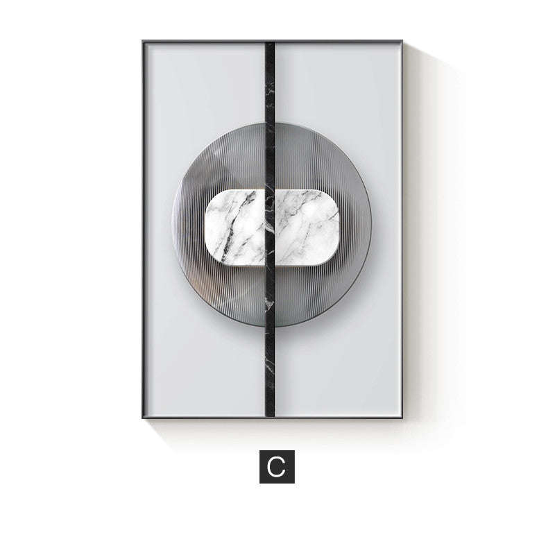 Abstract Geometric Canvas Painting Picture Home Decor Wall Poster | Orazek UK Ltd