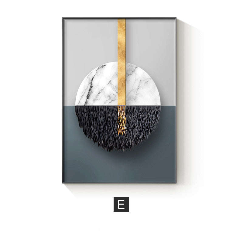 Abstract Geometric Canvas Painting Picture Home Decor Wall Poster | Orazek UK Ltd