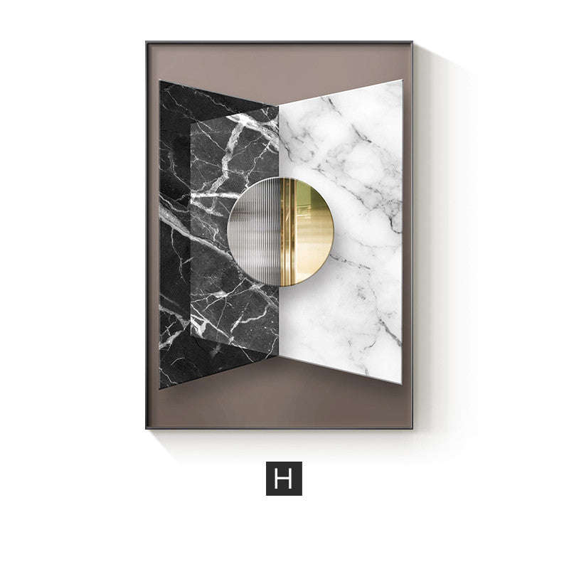Abstract Geometric Canvas Painting Picture Home Decor Wall Poster | Orazek UK Ltd