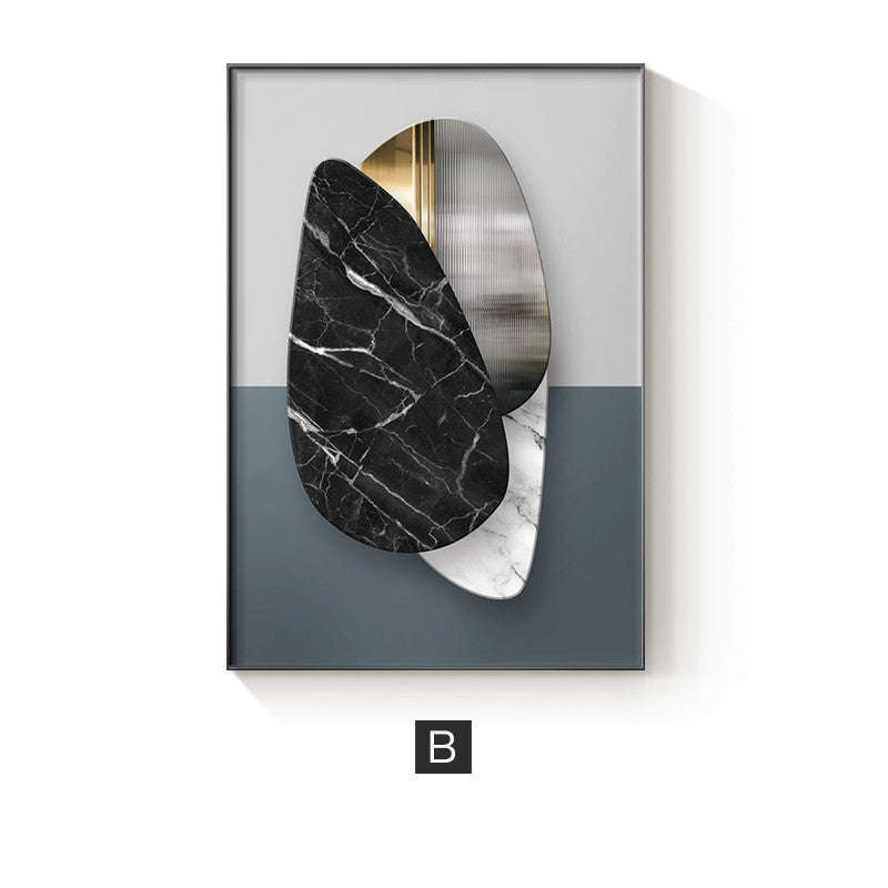 Abstract Geometric Canvas Painting Picture Home Decor Wall Poster Orazek UK Ltd