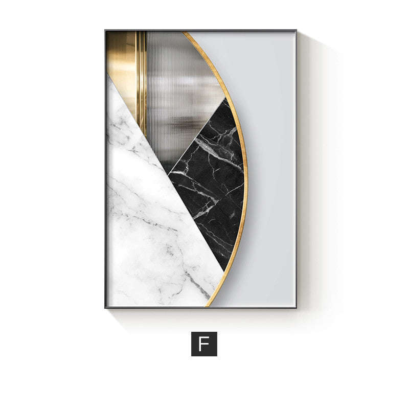 Abstract Geometric Canvas Painting Picture Home Decor Wall Poster Orazek UK Ltd