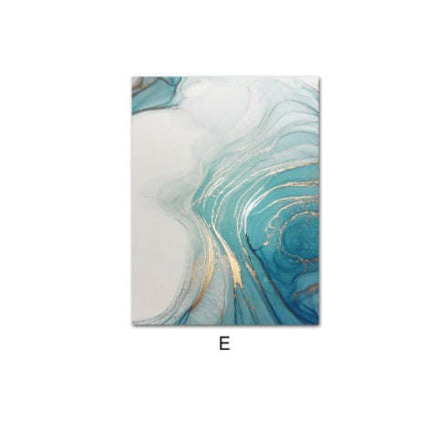 Abstract Liquid Fluid Art Poster Canvas Painting Modern Wall Picture Home Living Room Decor Orazek UK Ltd