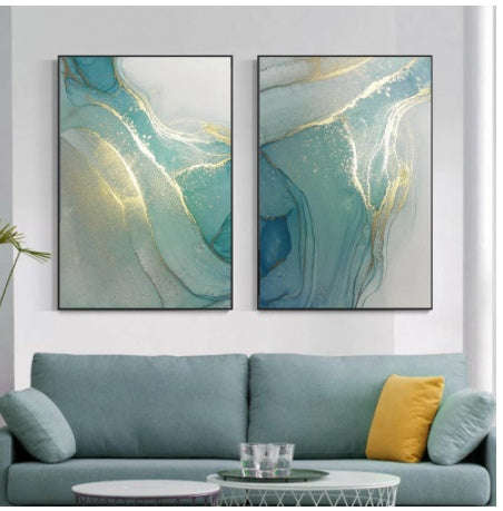 Abstract Liquid Fluid Art Poster Canvas Painting Modern Wall Picture Home Living Room Decor Orazek UK Ltd