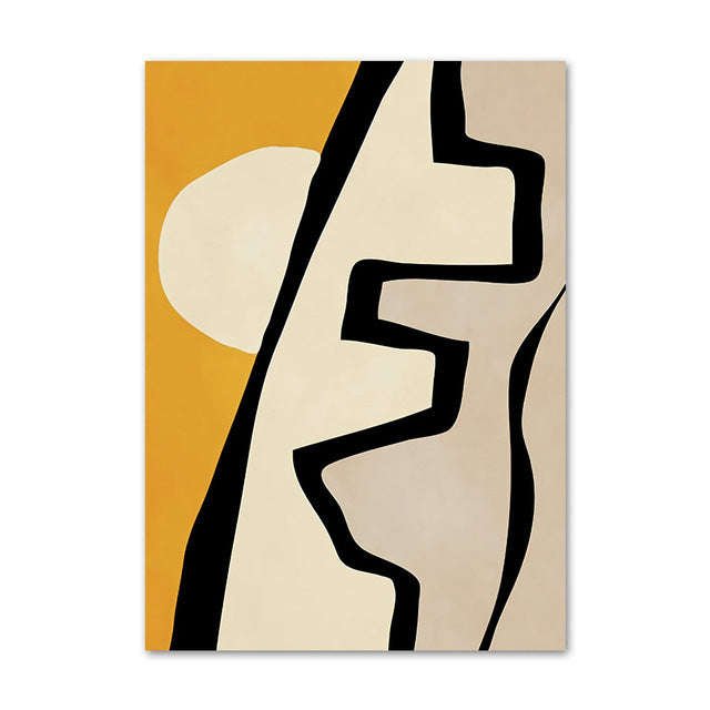Abstract Woman Flower Leaf Canvas Painting Nordic Art Posters And Prints Living Room Decorative Painting | Orazek UK Ltd