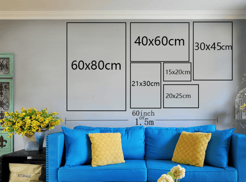 Nordic Floral Geometric Abstract Canvas Art Prints | Orazek UK Ltd