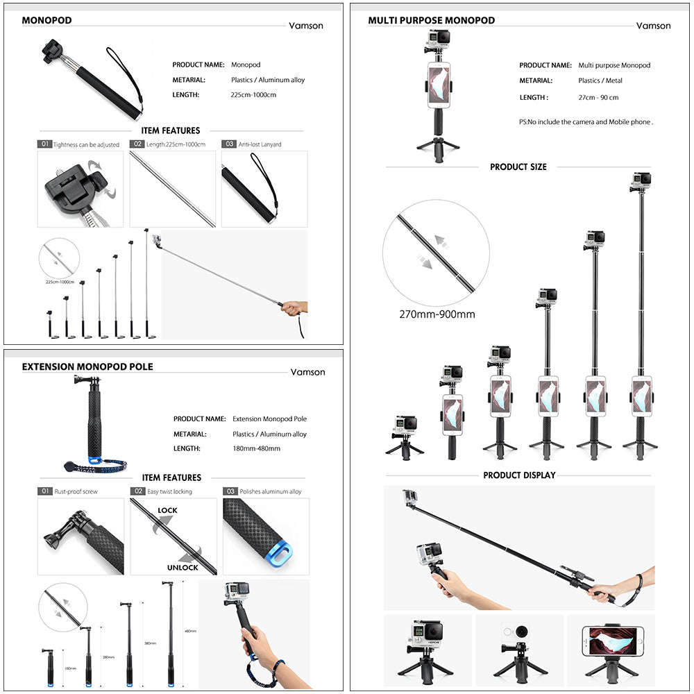 Action camera accessories | Orazek UK Ltd