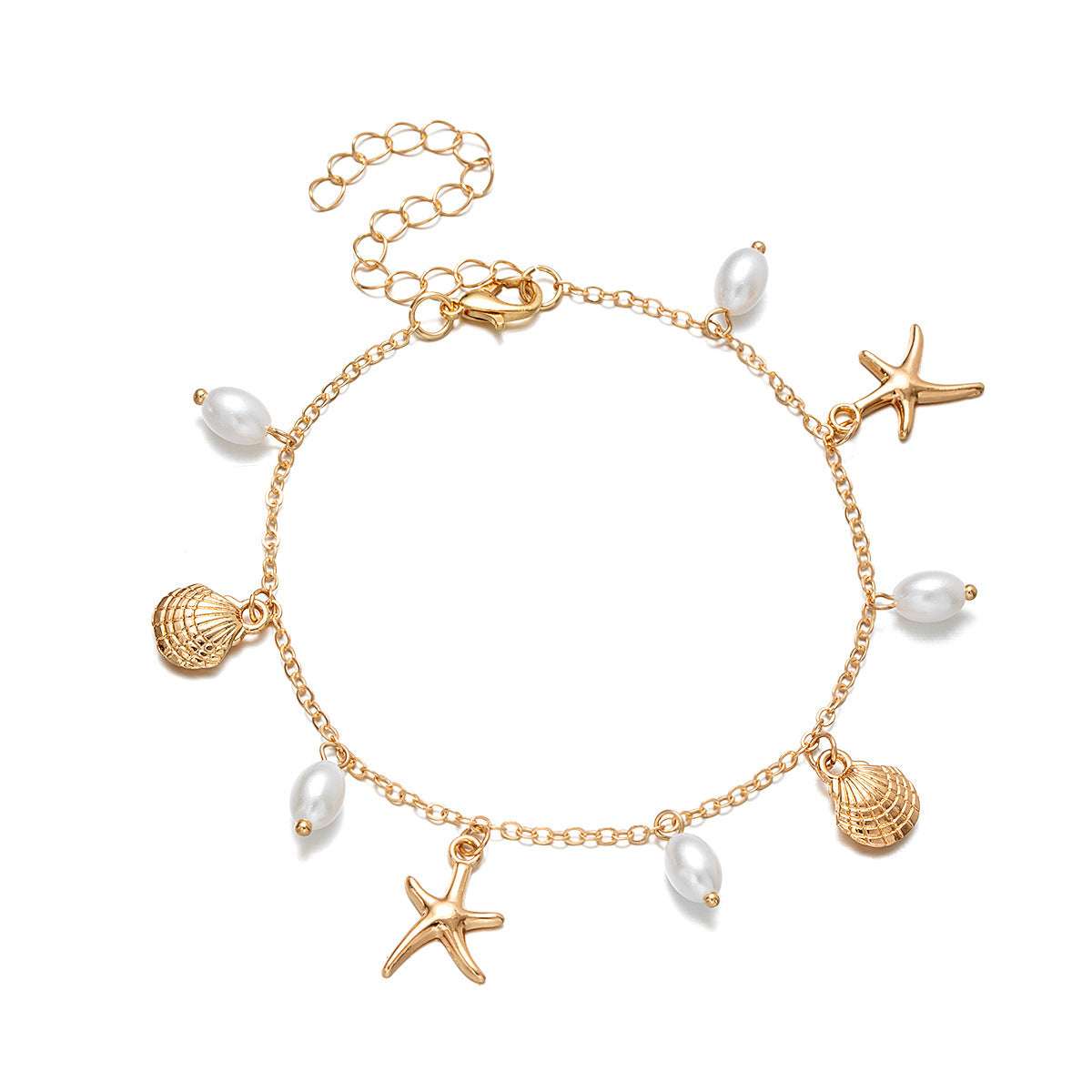 Adjustable Alloy Starfish Pendant Anklet For Women | Orazek UK Ltd