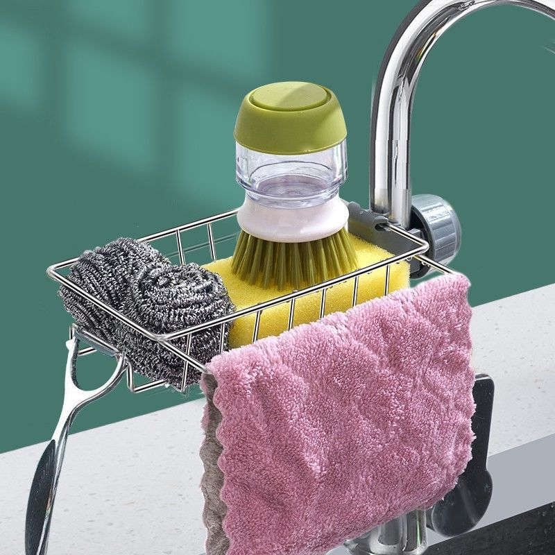 Adjustable Sink Drain Rack Sponge Storage Faucet Holder Soap Drainer Shelf Basket Organizer Kitchen Bathroom Accessories | Orazek UK Ltd