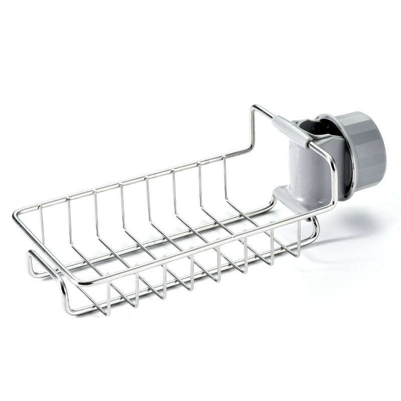 Adjustable Sink Drain Rack Sponge Storage Faucet Holder Soap Drainer Shelf Basket Organizer Kitchen Bathroom Accessories | Orazek UK Ltd