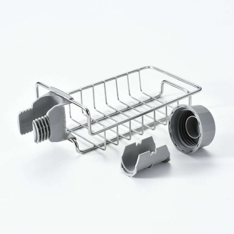Adjustable Sink Drain Rack Sponge Storage Faucet Holder Soap Drainer Shelf Basket Organizer Kitchen Bathroom Accessories Orazek UK Ltd