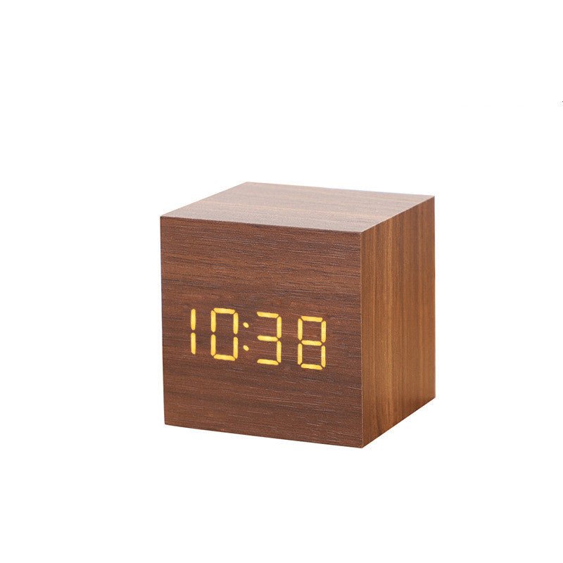 Alarm Clock LED Wooden Watch Table Digital Despertador Electronic Desktop Clocks | Orazek UK Ltd