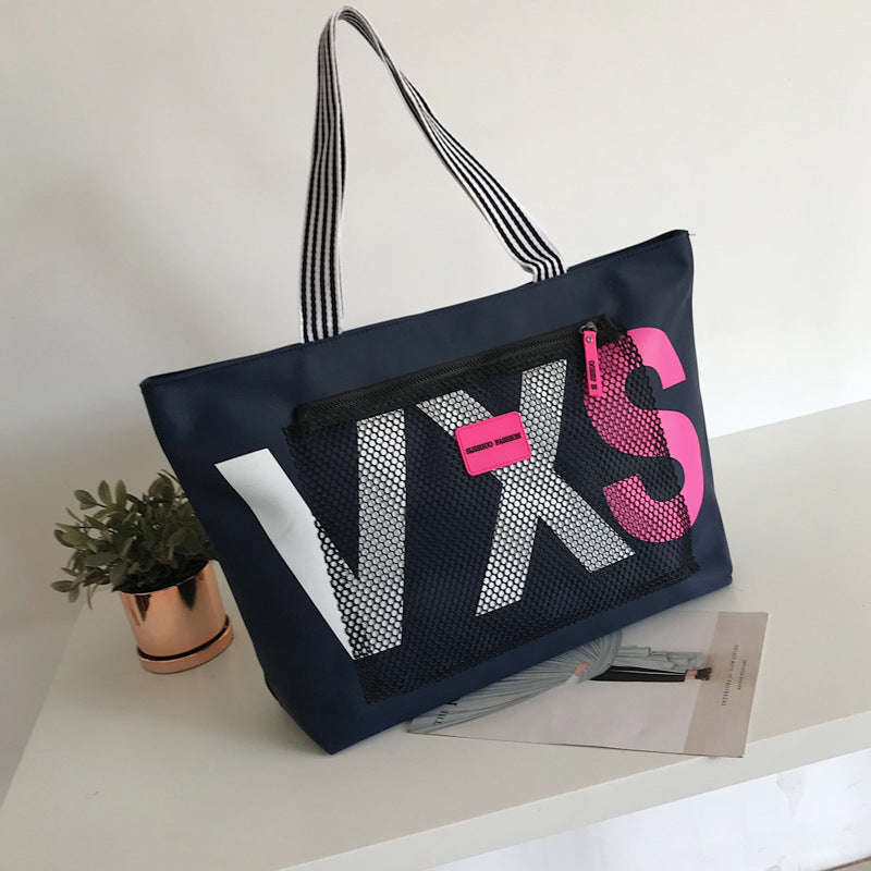 Aliwood New Arrivals Letter Women Shoulder Bags Trendy Waterproof Tote Beach Bag Large Capacity Female Travel Shopping Bags Orazek UK Ltd