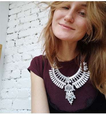 Alloy Diamond Bohomian Retro Traditional Style Necklace | Orazek UK Ltd