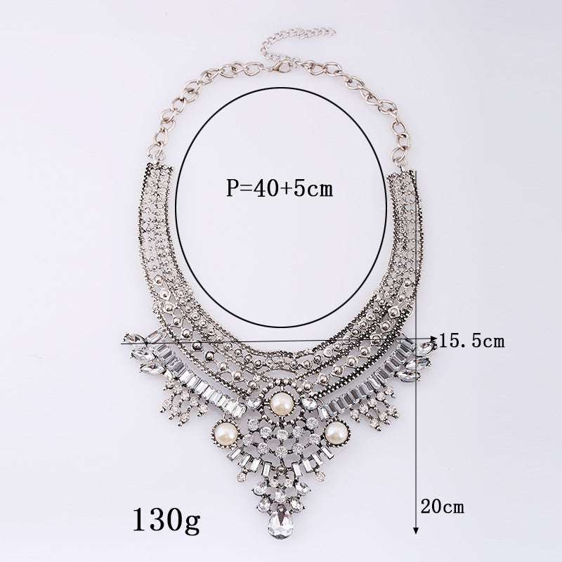 Alloy Diamond Bohomian Retro Traditional Style Necklace | Orazek UK Ltd