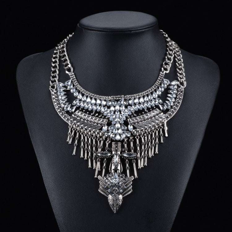Alloy Diamond Bohomian Retro Traditional Style Necklace | Orazek UK Ltd