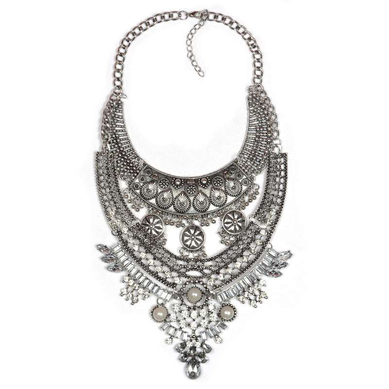 Alloy Diamond Bohomian Retro Traditional Style Necklace | Orazek UK Ltd