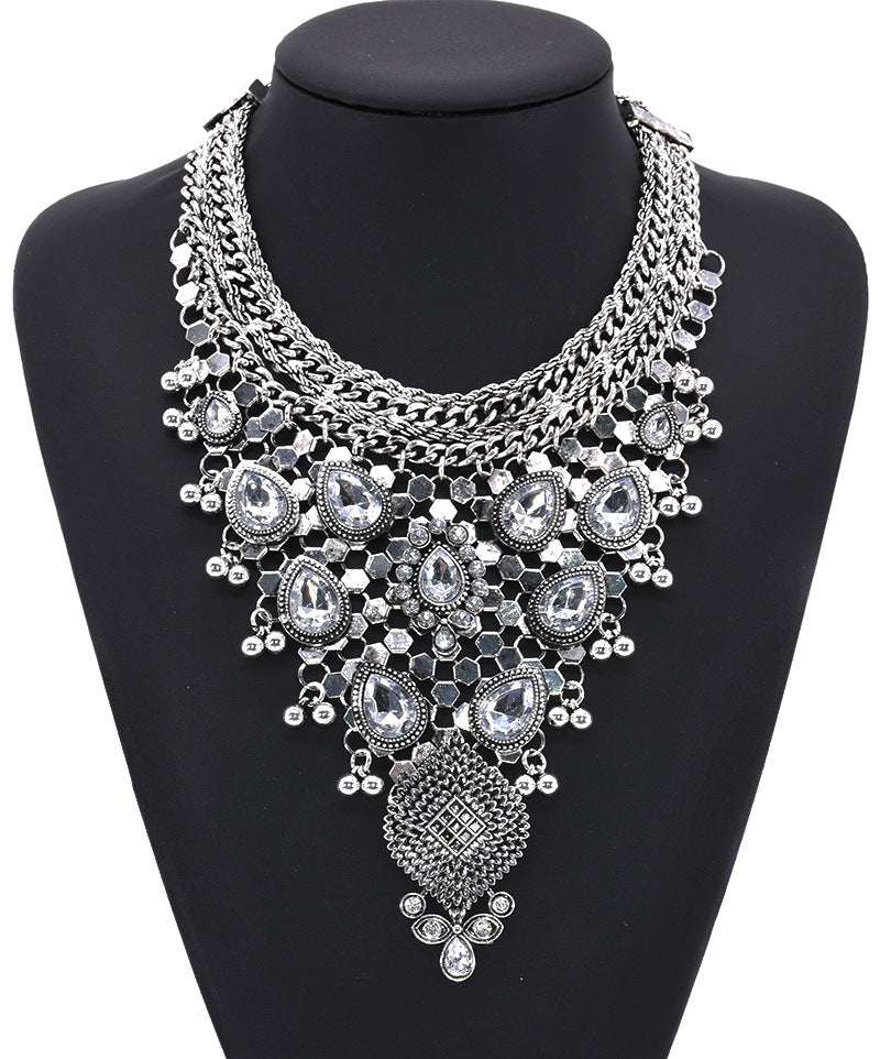 Alloy Diamond Bohomian Retro Traditional Style Necklace | Orazek UK Ltd