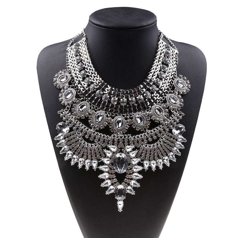 Alloy Diamond Bohomian Retro Traditional Style Necklace | Orazek UK Ltd