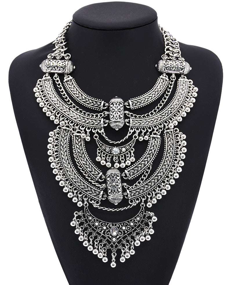 Alloy Diamond Bohomian Retro Traditional Style Necklace | Orazek UK Ltd