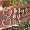 Alloy Shell Earring Contracted Shell Combination 3 Pieces Set | Orazek UK Ltd